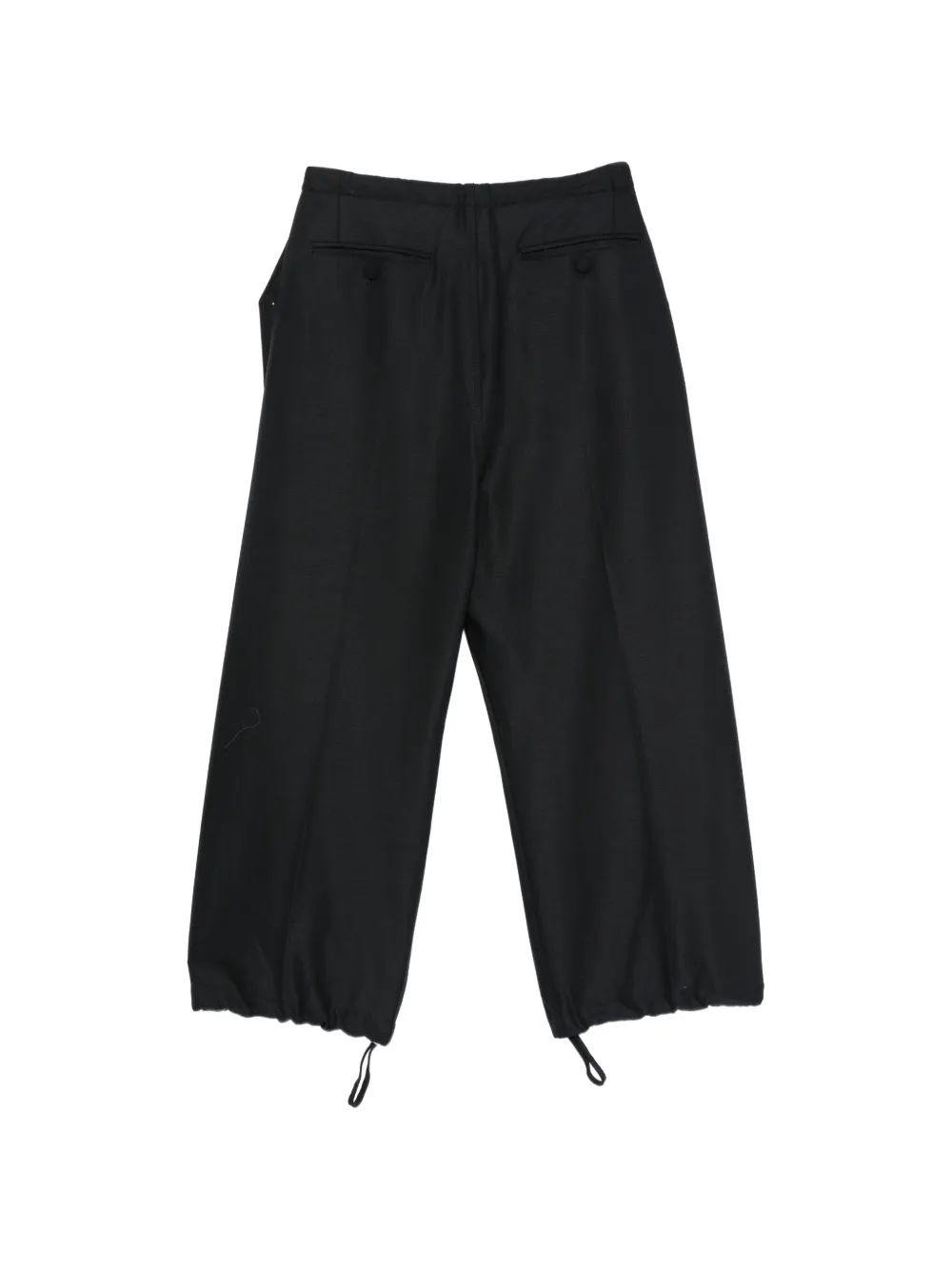 Plan C drawstring-waist cargo pants Blauw