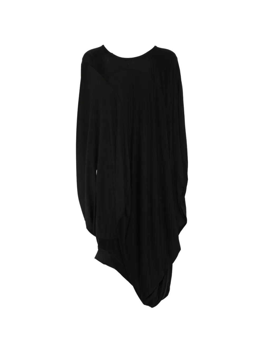 Junya Watanabe draped asymmetric dress Zwart