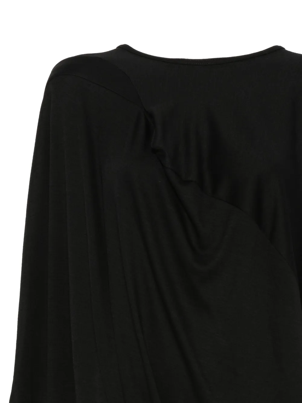 Junya Watanabe draped asymmetric dress Zwart