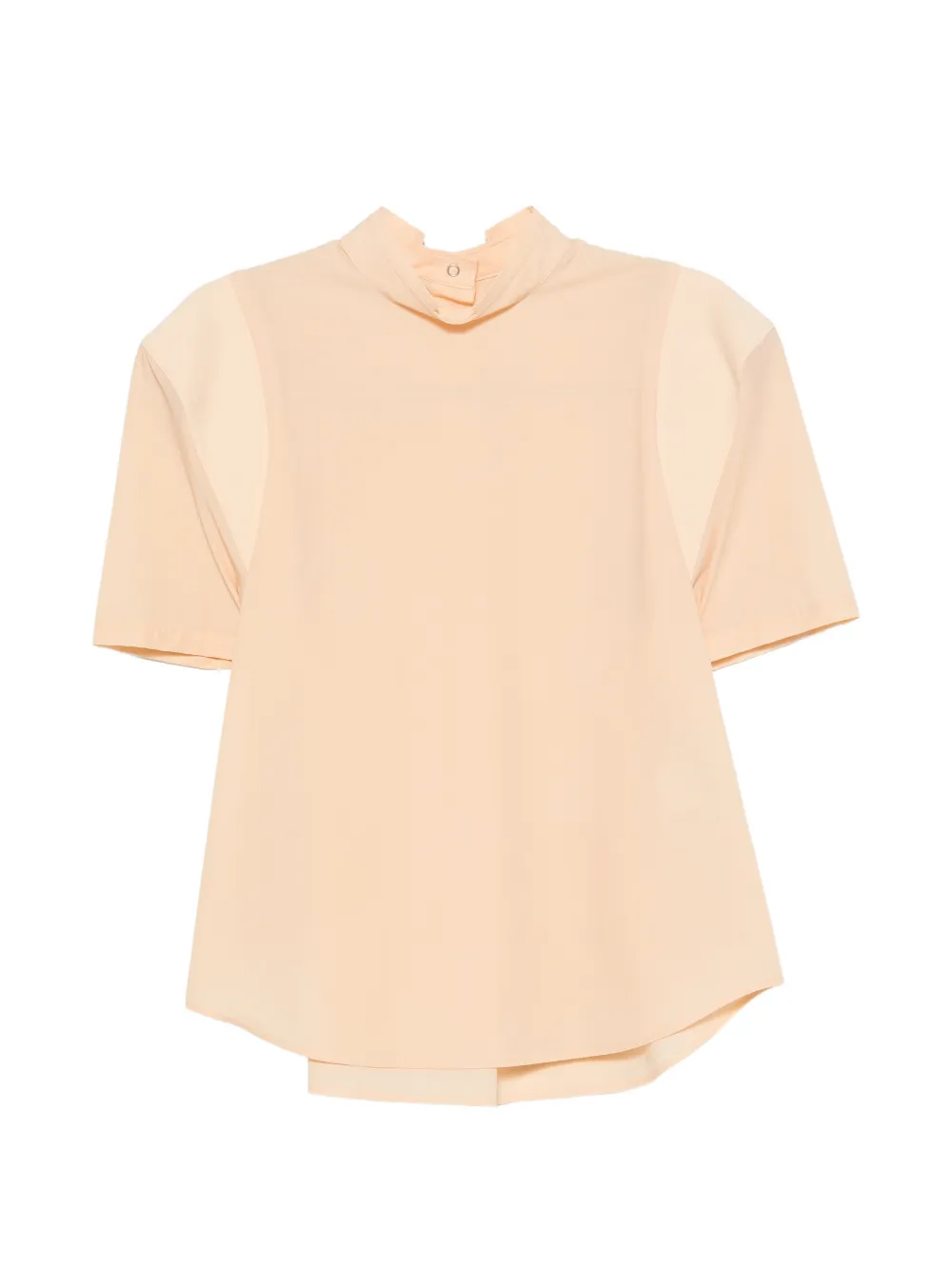 Homme Plissé Issey Miyake panelled high-neck top - Neutrals