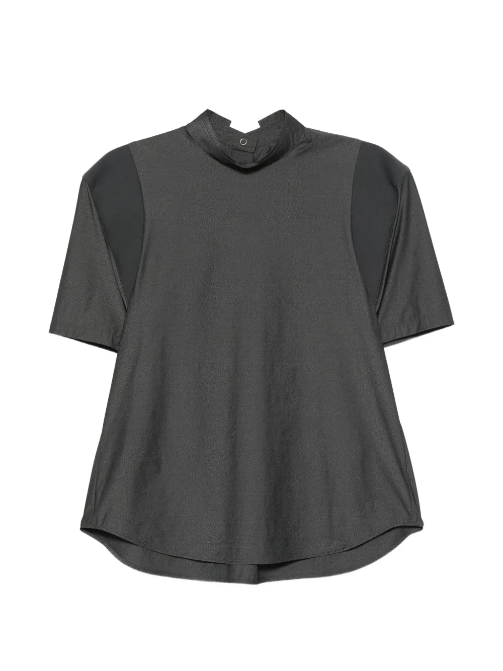 Issey Miyake Mute high-neck top Grijs