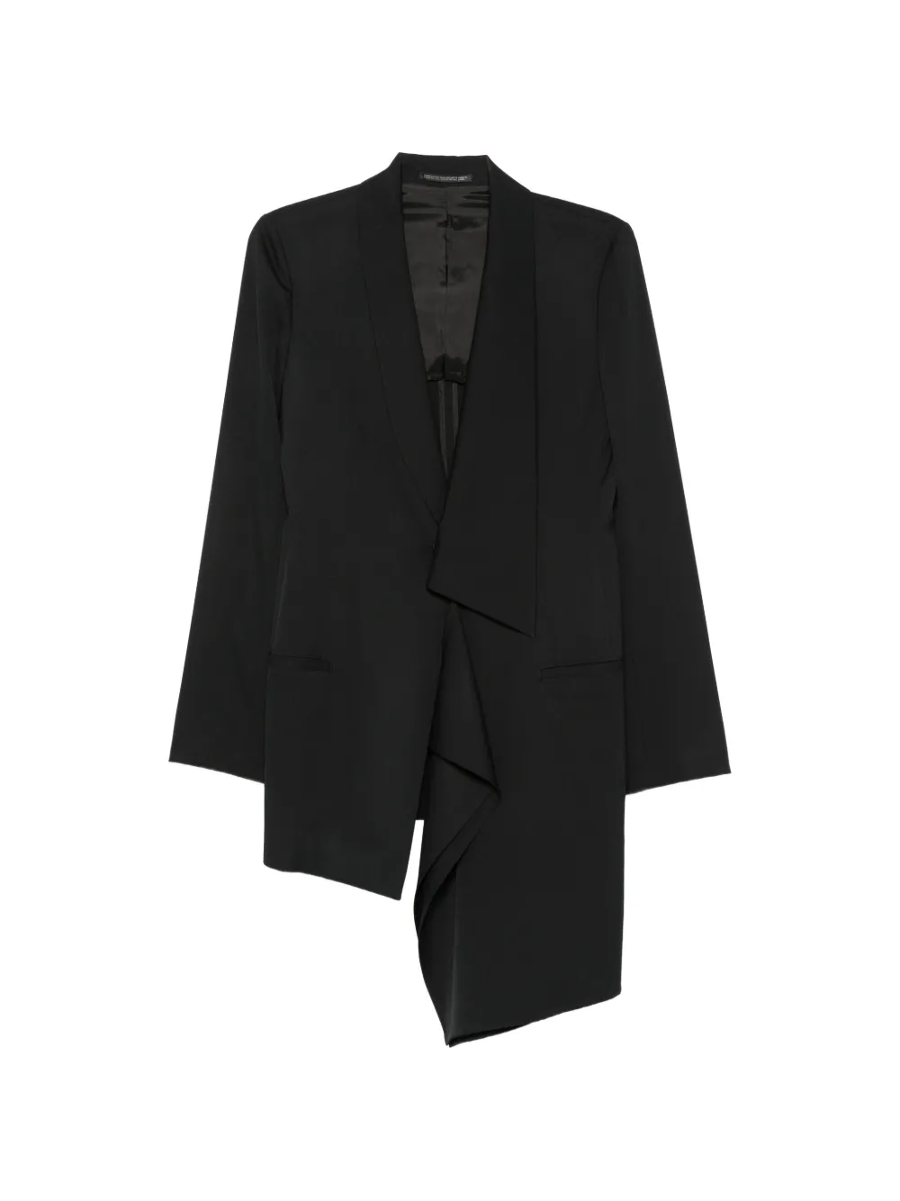 Yohji Yamamoto unbalanced asymmetric jacket - Black