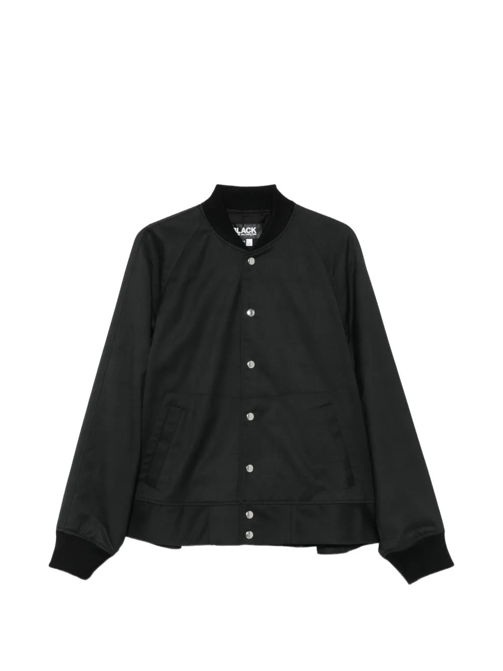Black Comme Des Garçons press-stud raglan-sleeve jacket - Nero