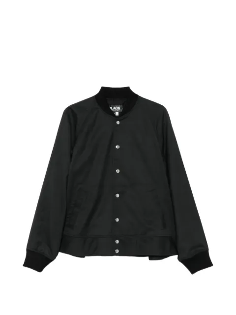 Black Comme Des Garçons press-stud raglan-sleeve jacket