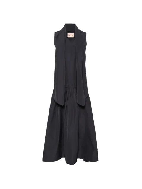 Plan C scarf-detail drop-waist dress