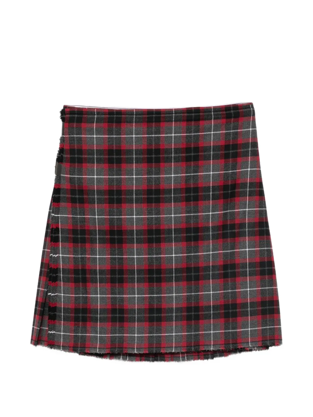 Vivienne Westwood tartan-check pleated kilt skirt - Grigio