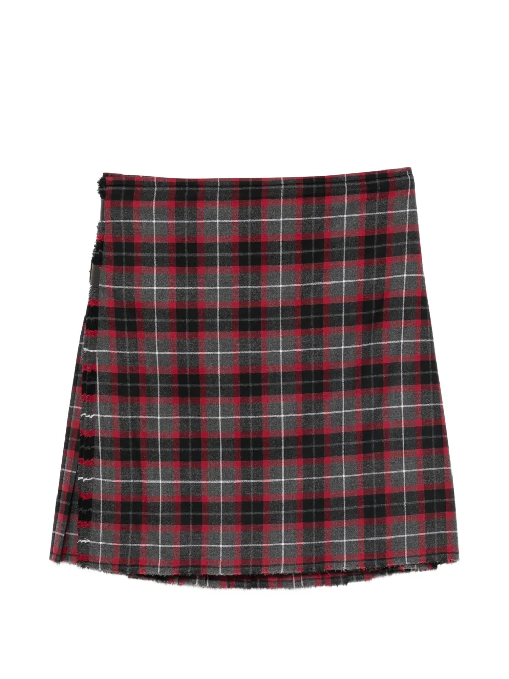 Vivienne Westwood tartan-check pleated kilt skirt - Grigio