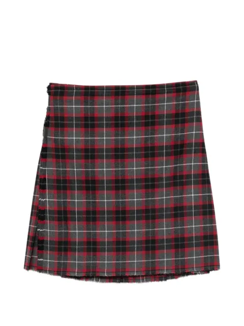 Vivienne Westwood tartan-check pleated kilt skirt