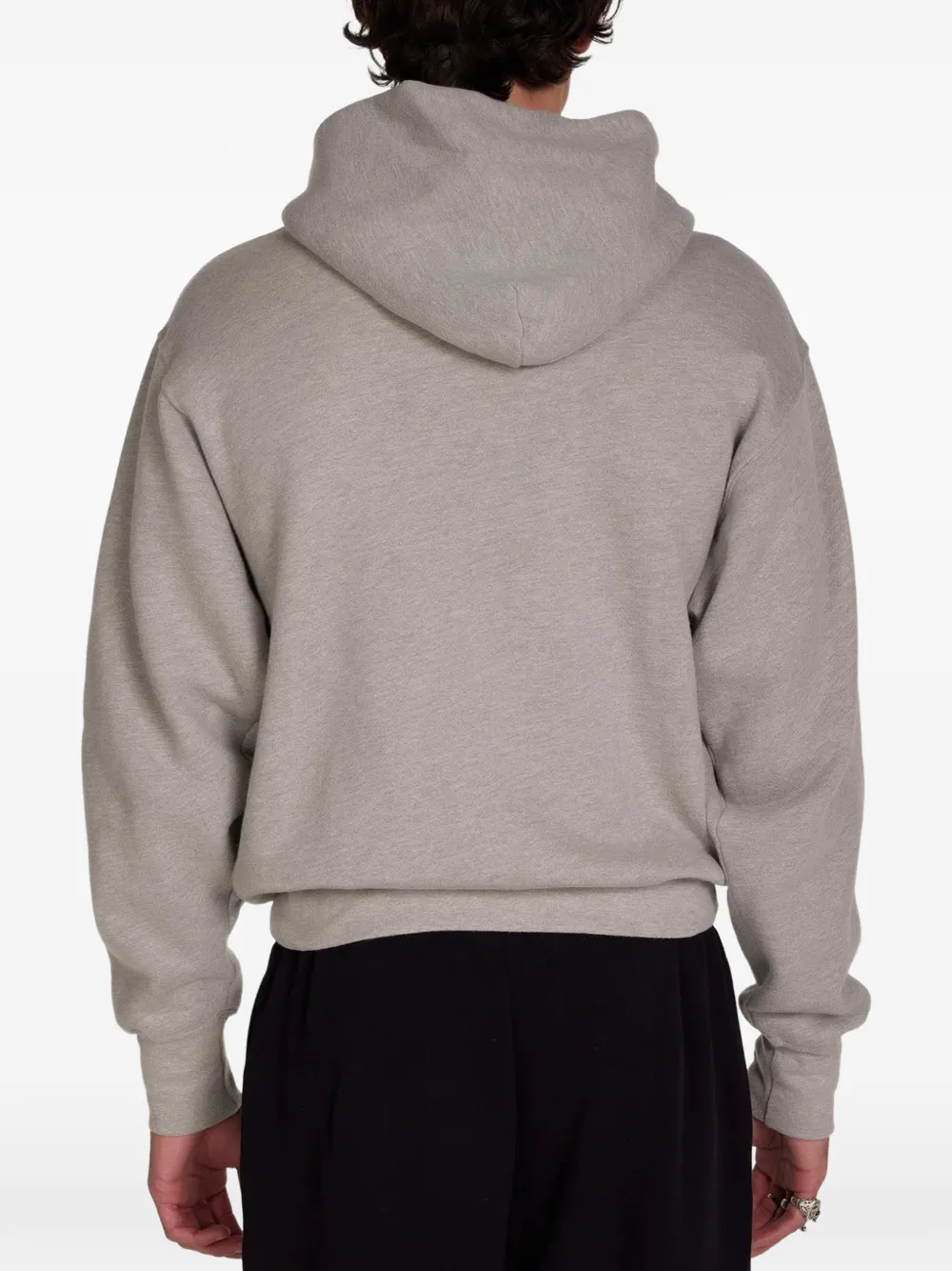 Les Tien heavyweight cropped hoodie Grijs