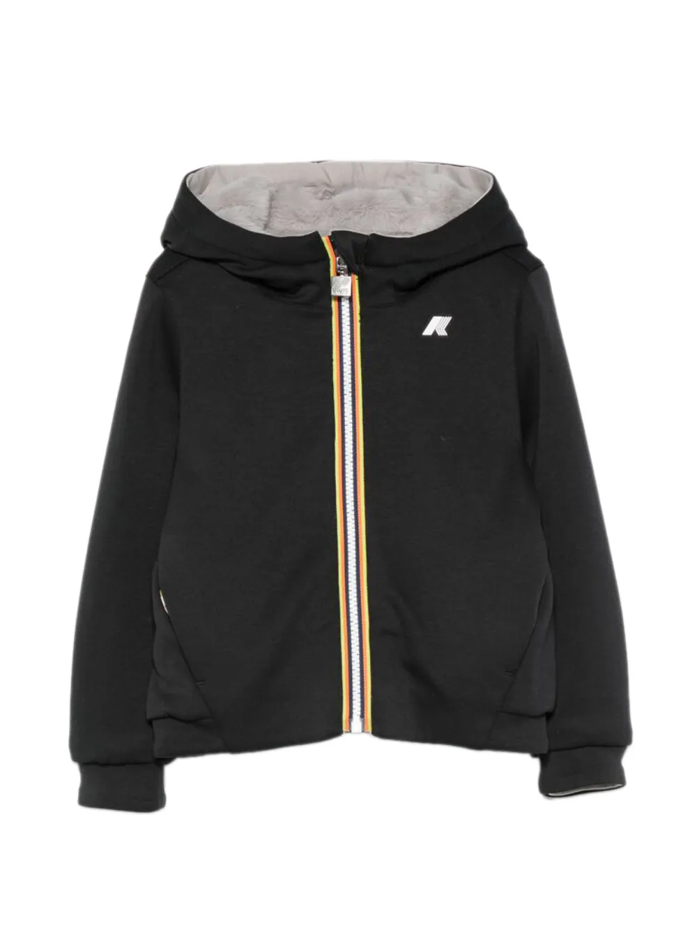 K Way Kids P. Deva reversible hoodie Zwart
