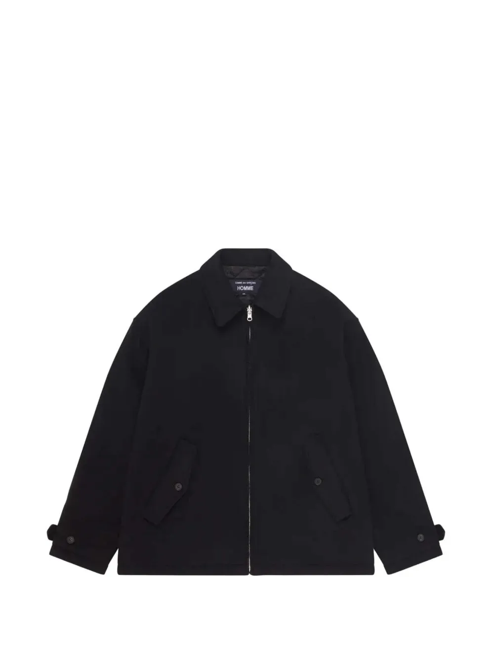 Comme des Garçons Homme zip-up wool jacket - Nero