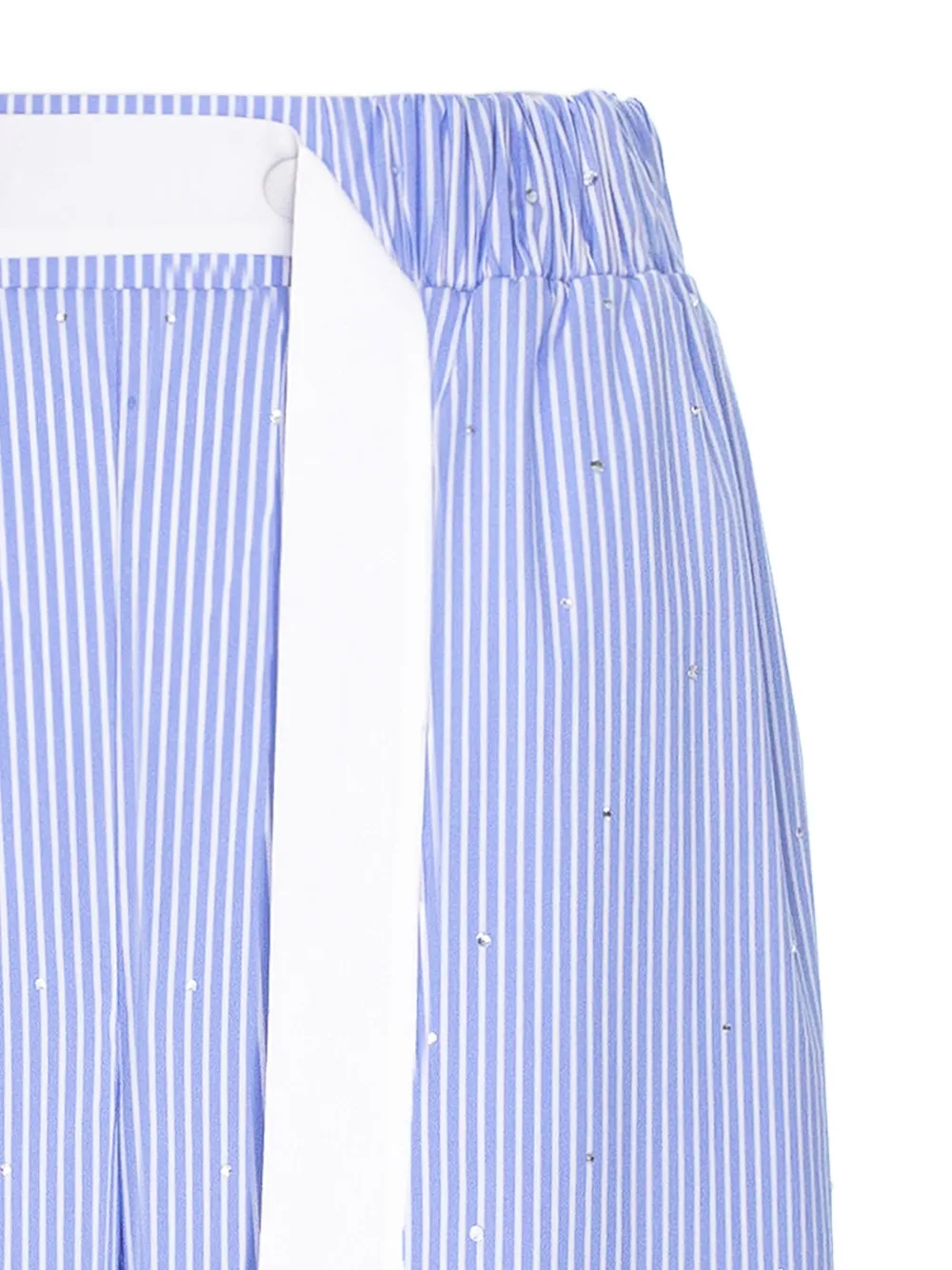 V:PM ATELIER Claudia gestreepte broek verfraaid met kristallen Blauw