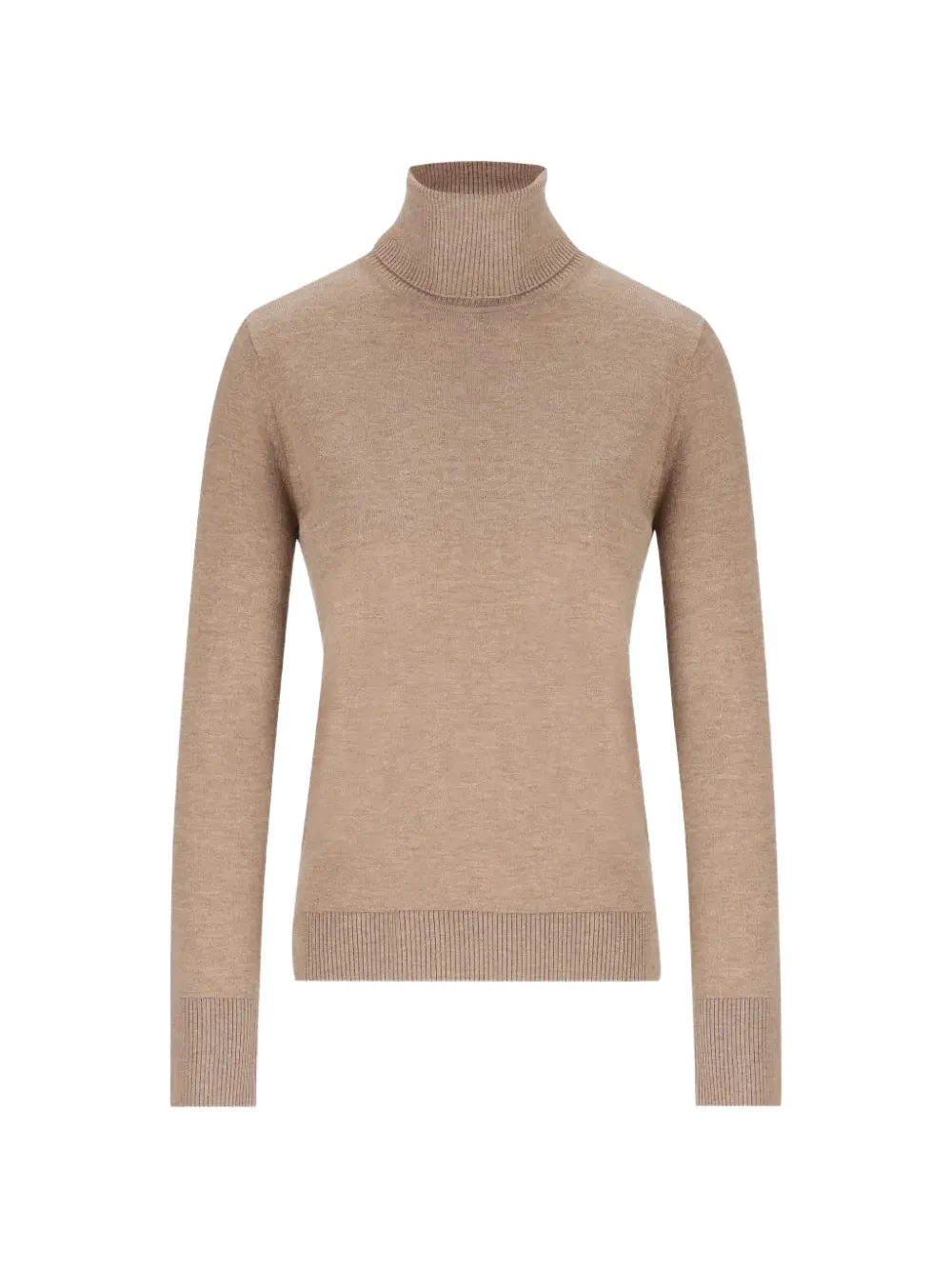 'S Max Mara elbow-patch roll-neck sweater - Braun