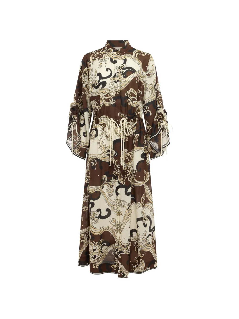 ALEMAIS Otis shirtdress - Marrone