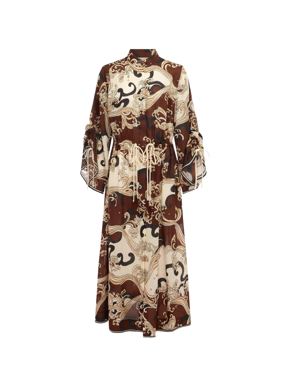 ALEMAIS Otis shirtdress - Marrone