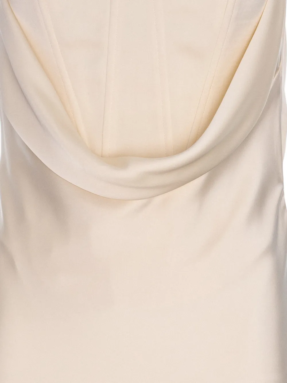 V:PM ATELIER Butter strapless maxi-jurk Geel