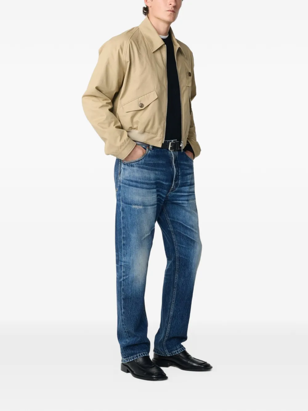 Studio Nicholson Kendal peached cotton jacket Beige