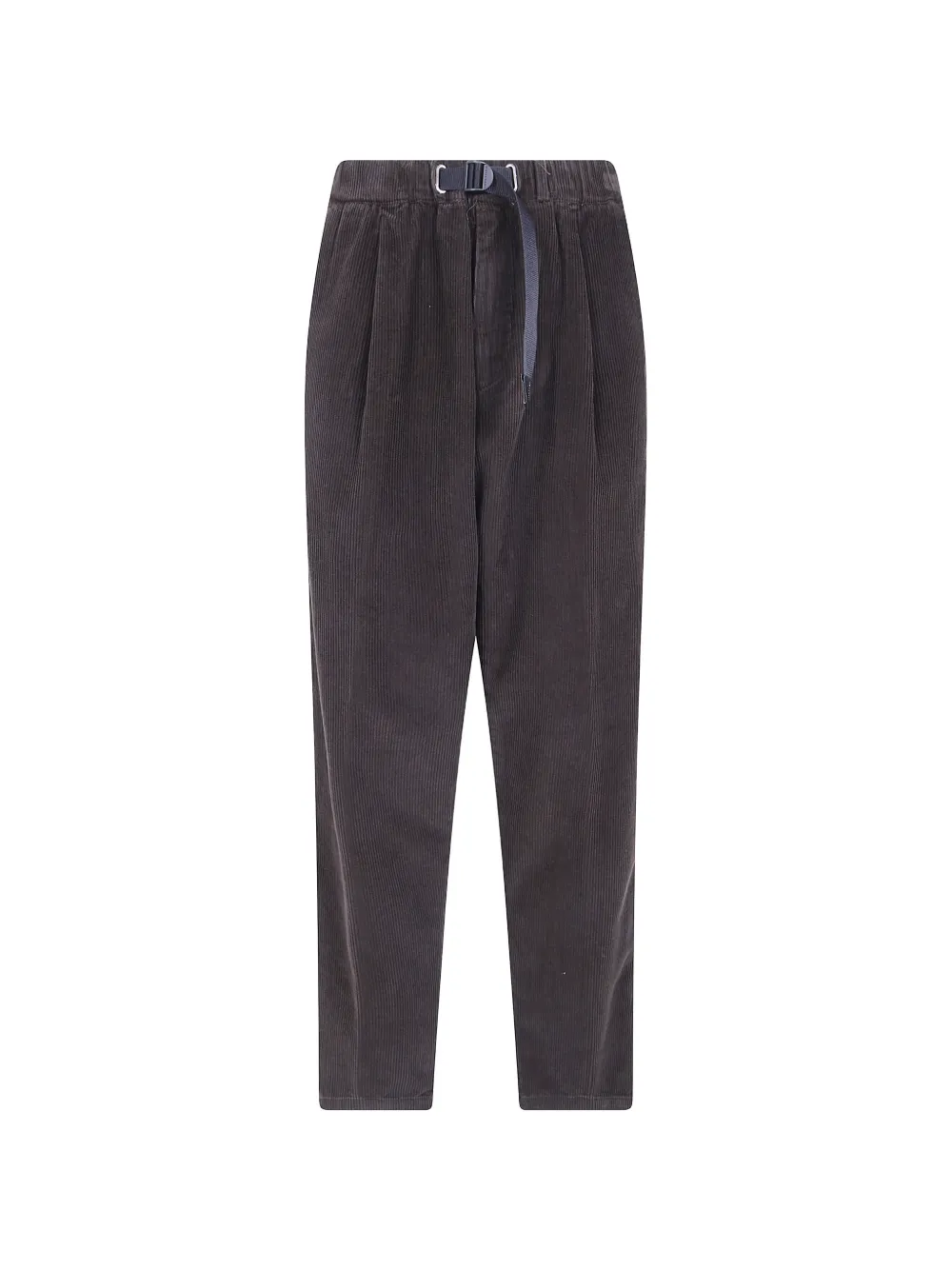 WHITESAND belted corduroy trousers - Marrone