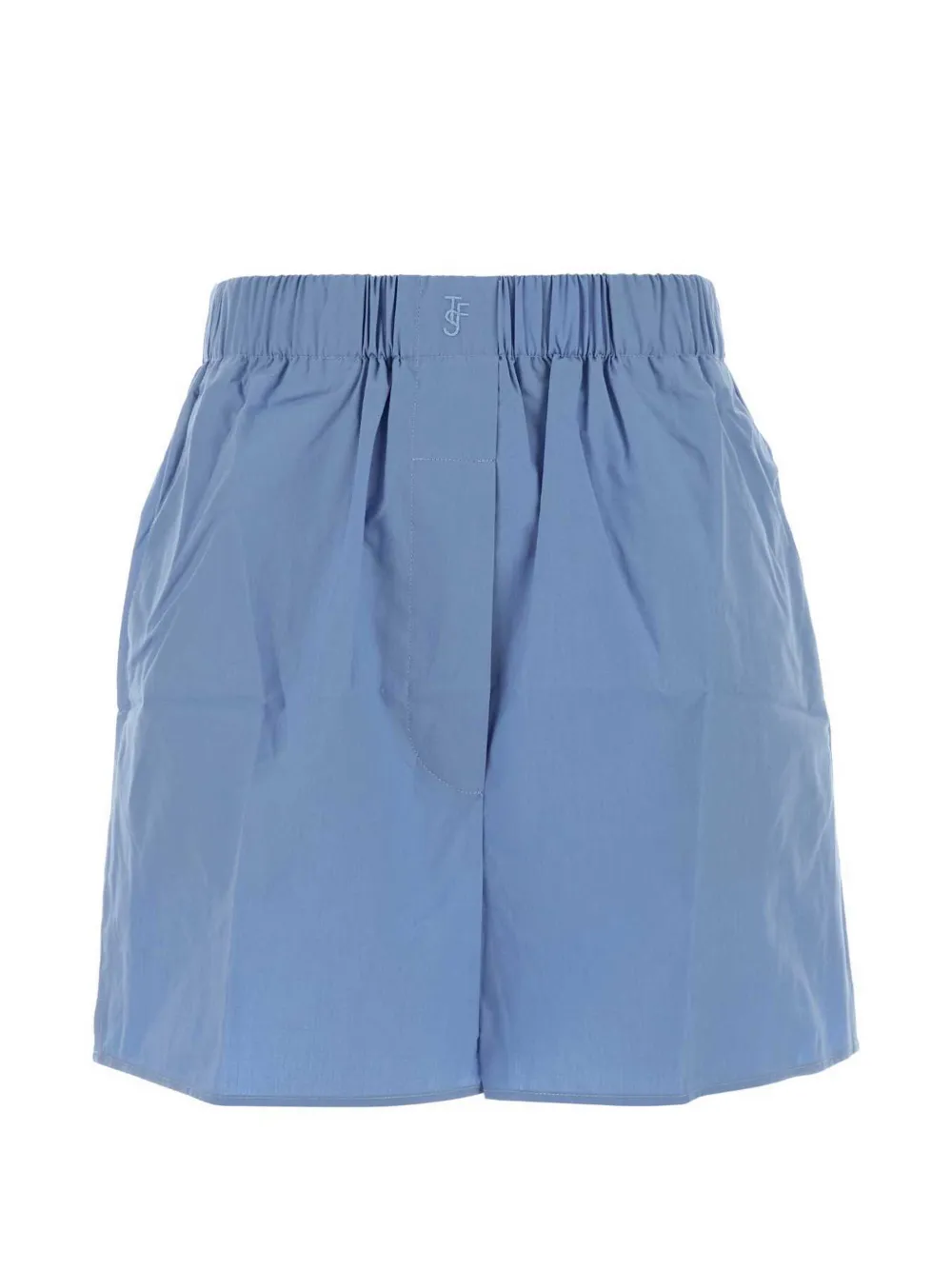 The Frankie Shop Lui organic cotton boxer shorts Blauw
