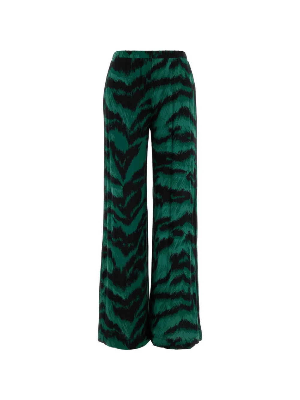 DVF Diane von Furstenberg Malia Hose mit Tiger-Print - Grün