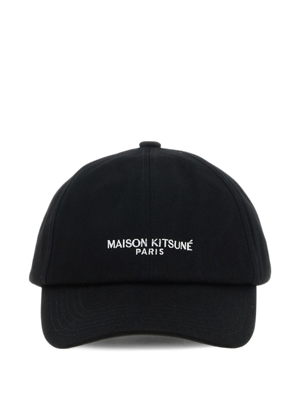 Maison Kitsuné logo-embroidered baseball cap Zwart
