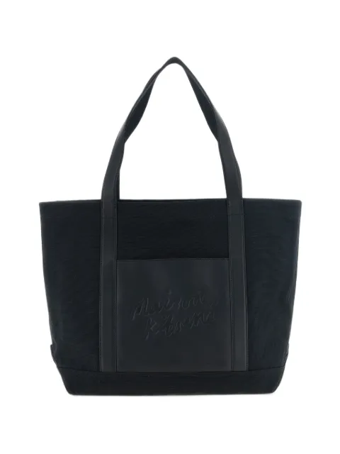Maison Kitsuné logo-embossed tote bag