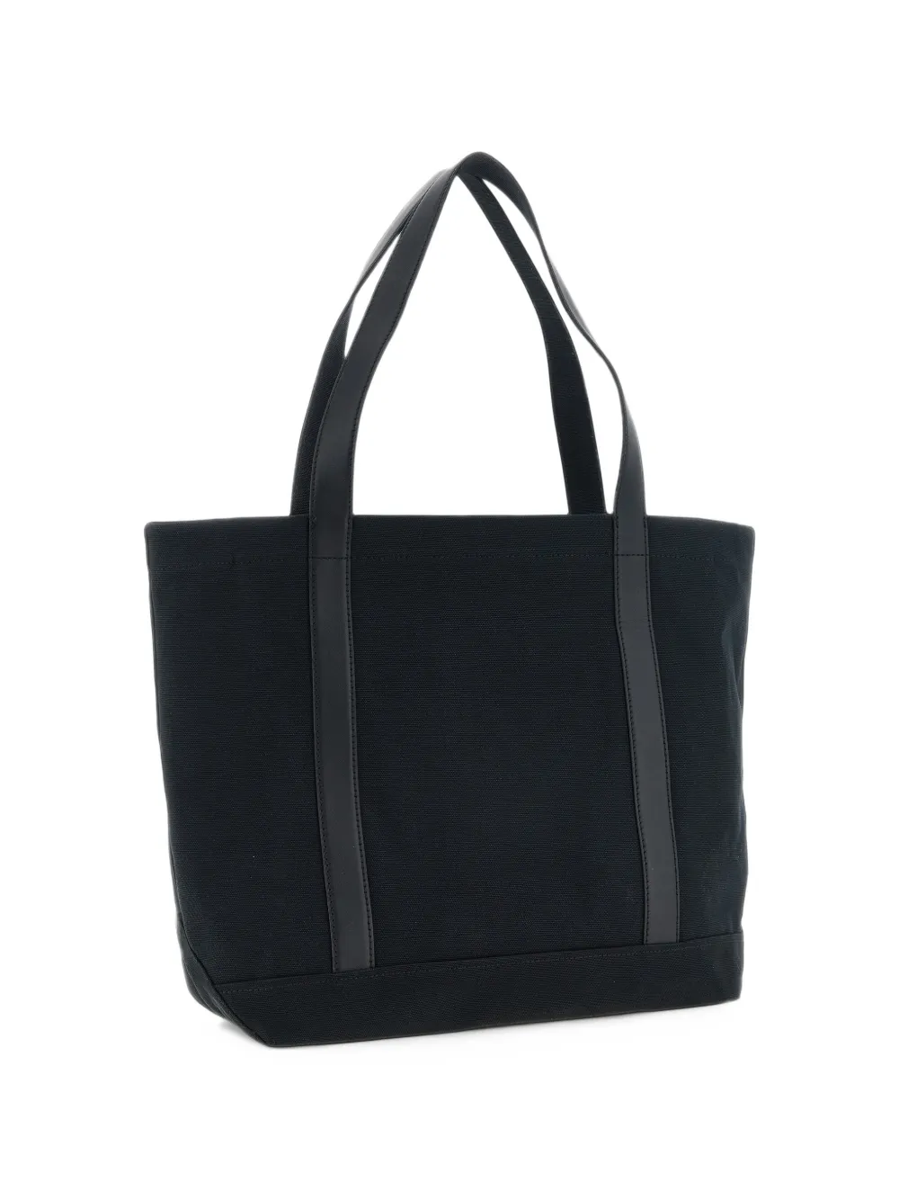 Maison Kitsuné logo-embossed tote bag Zwart