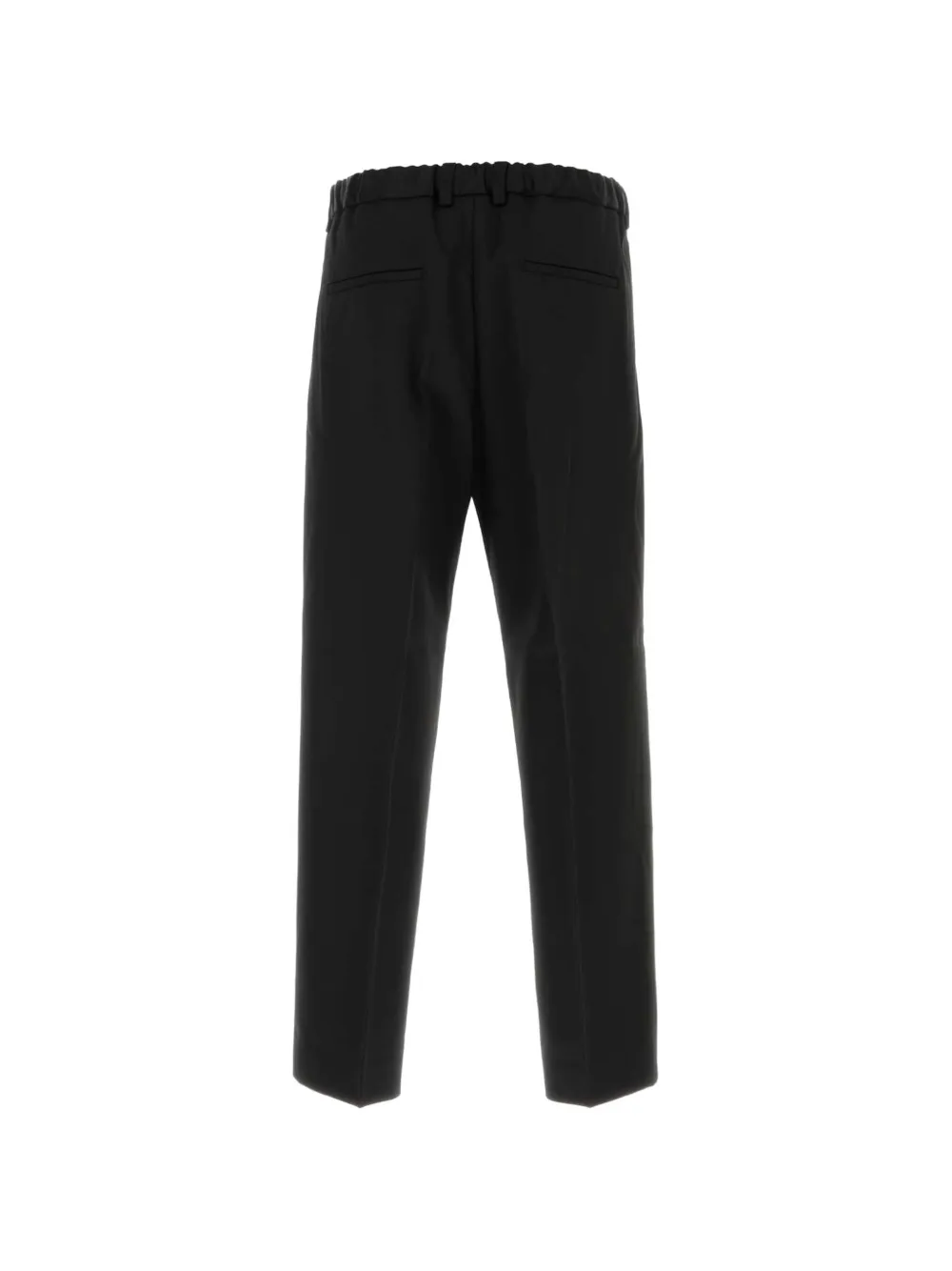 Willy Chavarria elasticated-waist tailored trousers Zwart