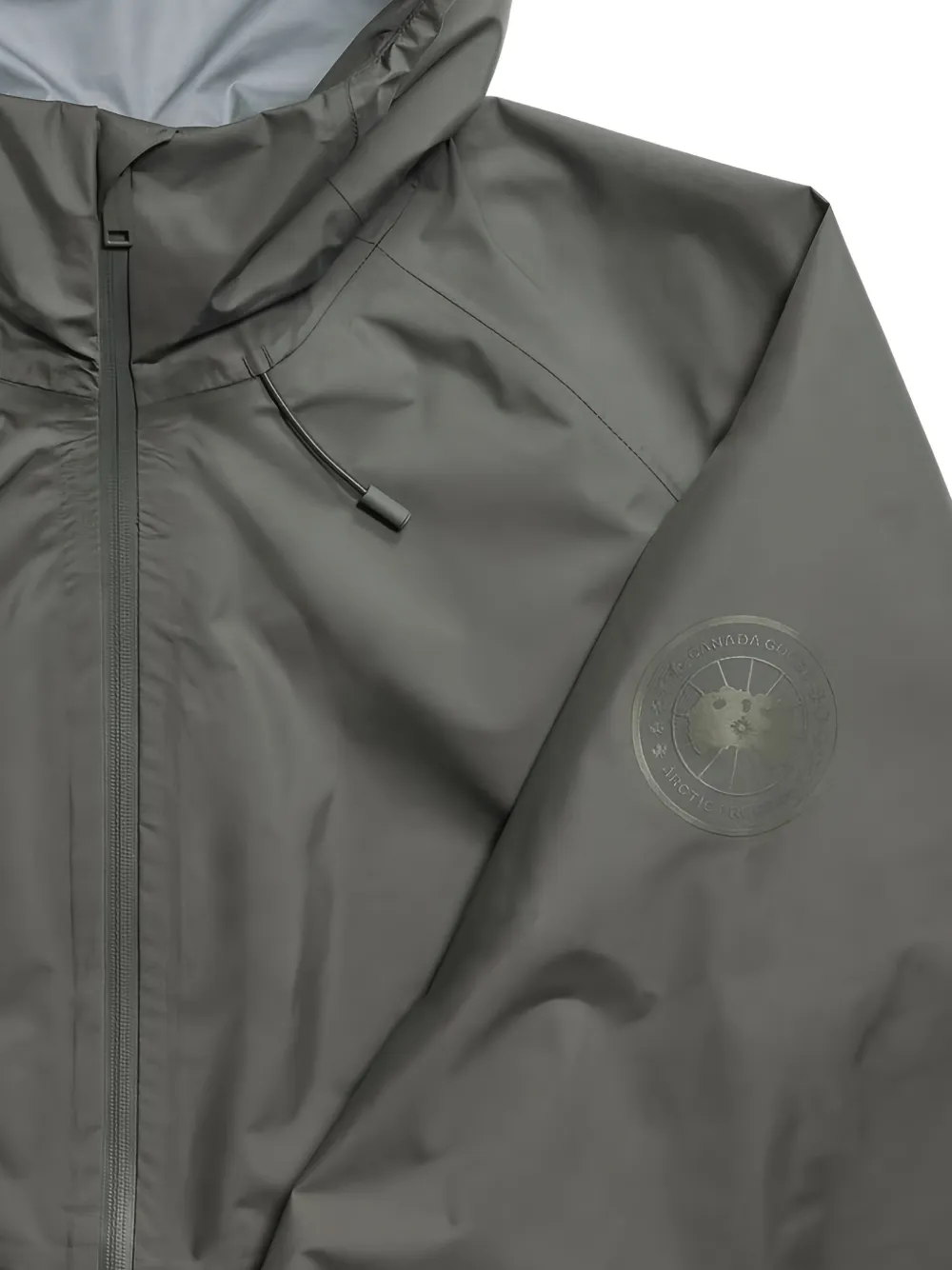 Canada Goose Horizon logo-patch hooded jacket Grijs