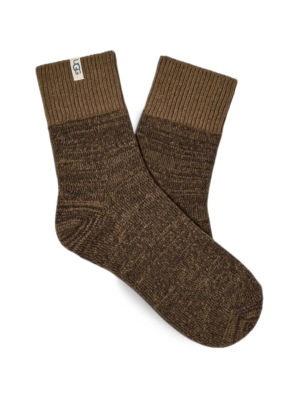 UGG rib-knit slouchy socks - Braun