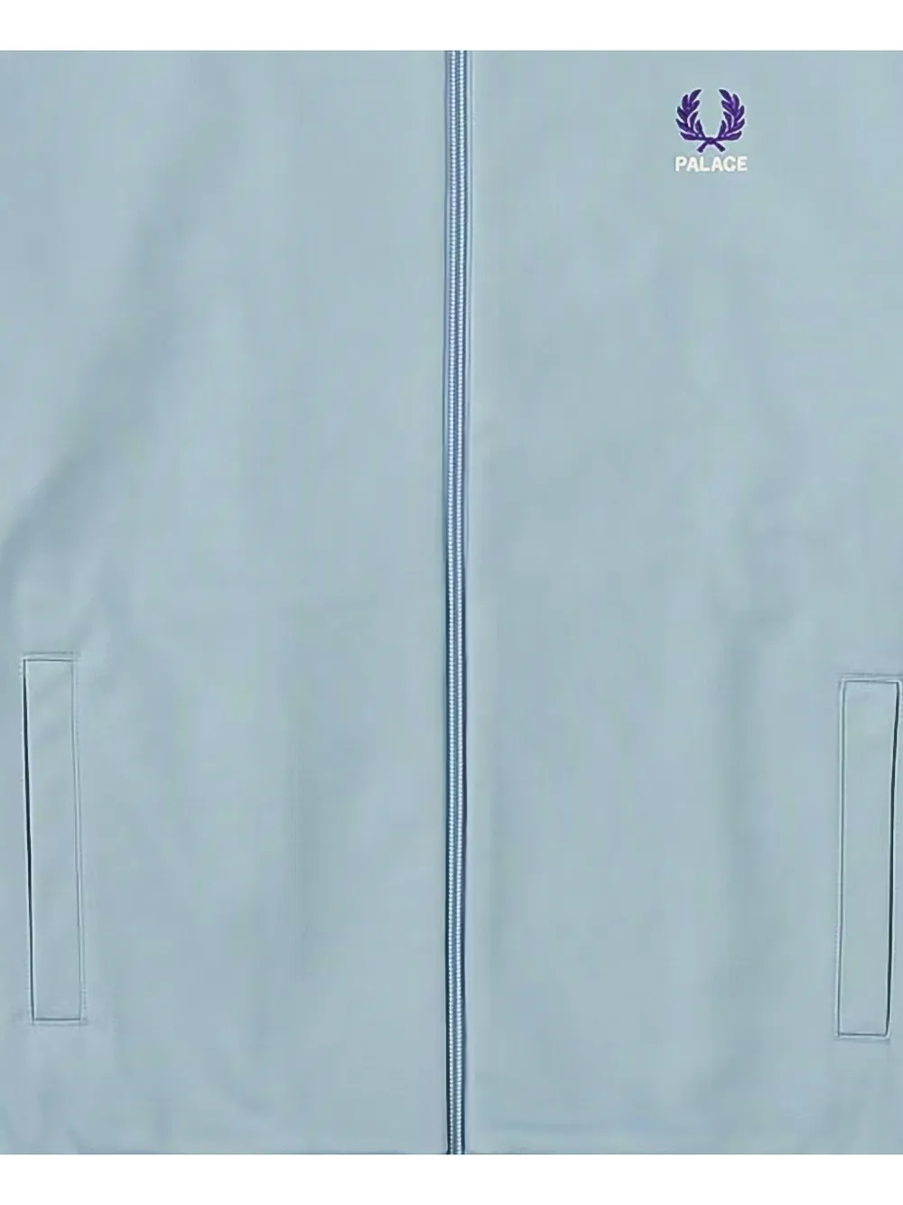 Palace x Fred Perry logo-embroidered track jacket Blauw