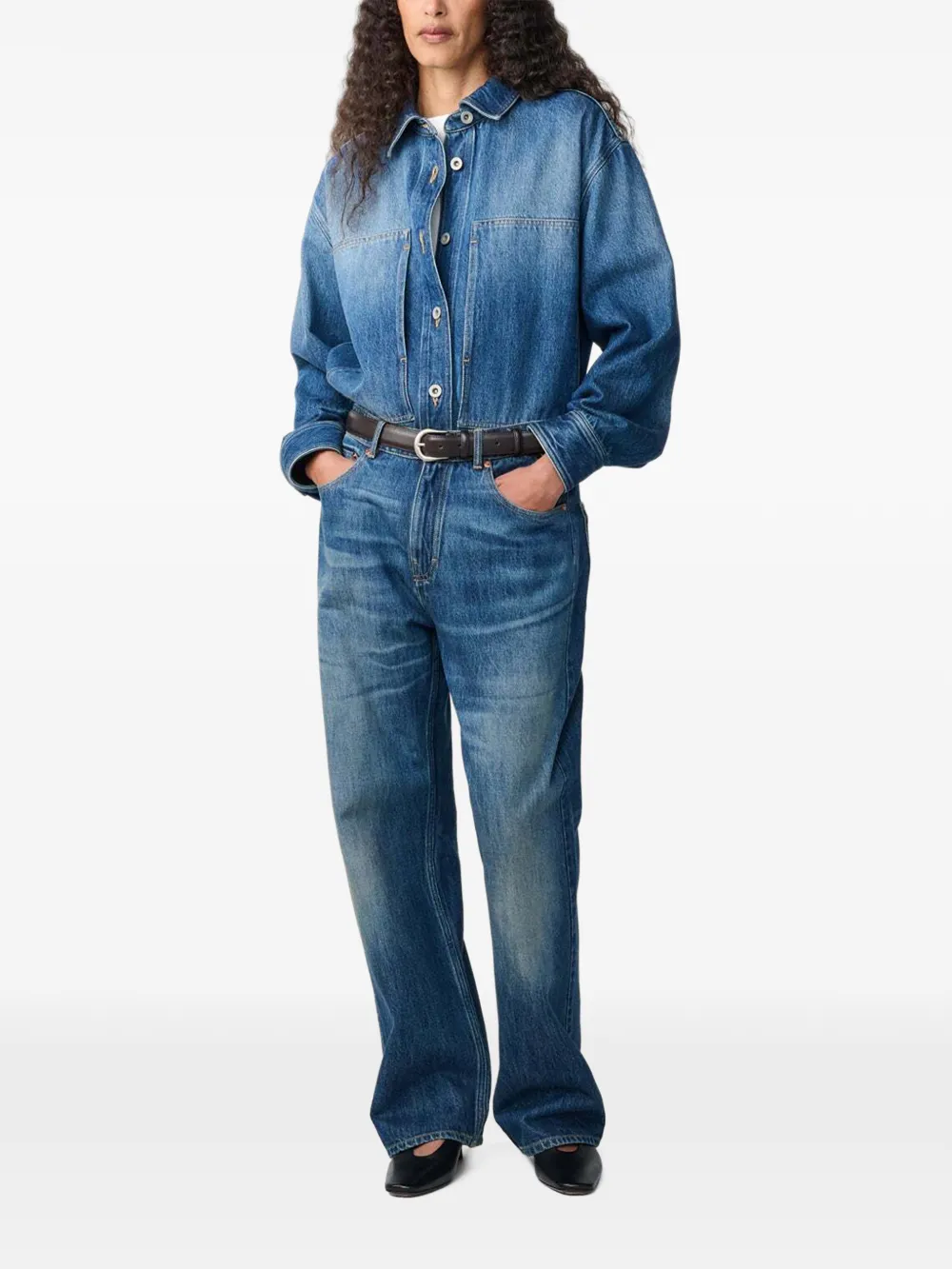Studio Nicholson Paso denim shirt Blauw