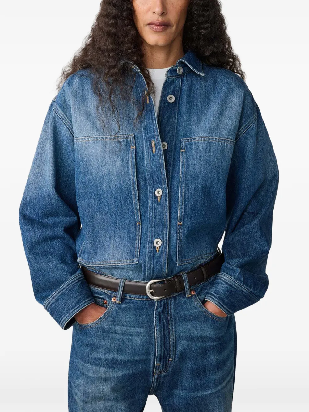 Studio Nicholson Paso denim shirt Blauw