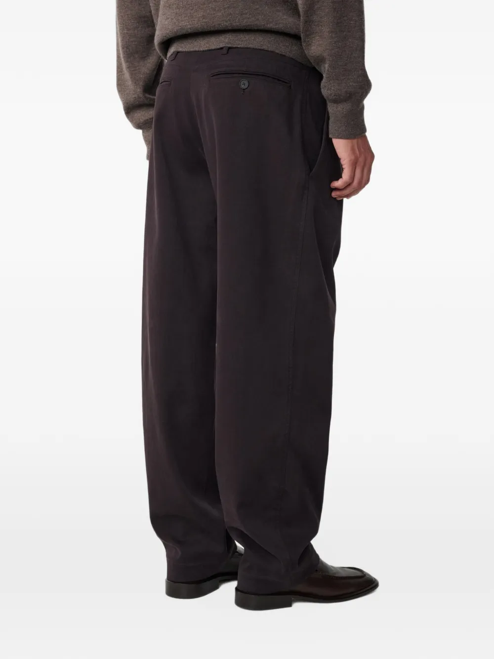 Studio Nicholson Poole pleated trousers Bruin