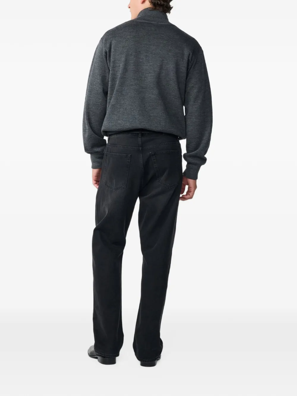 Studio Nicholson Falmouth quarter-zip sweater Grijs