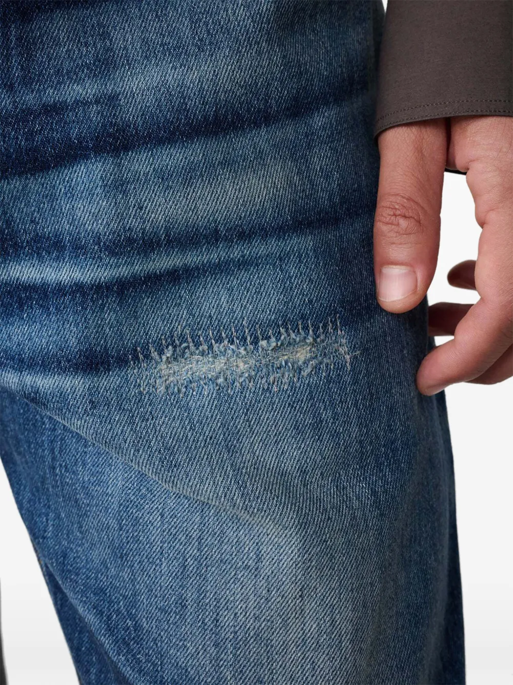 Studio Nicholson Hyde straight-leg jeans Blauw