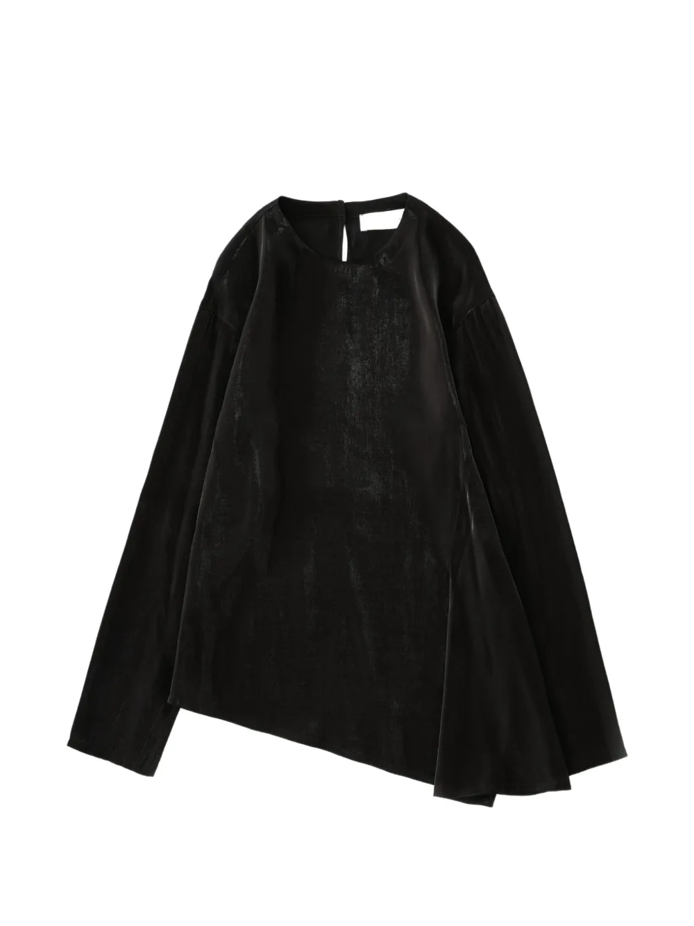 Studio Nicholson Cecile asymmetric-hem top Zwart