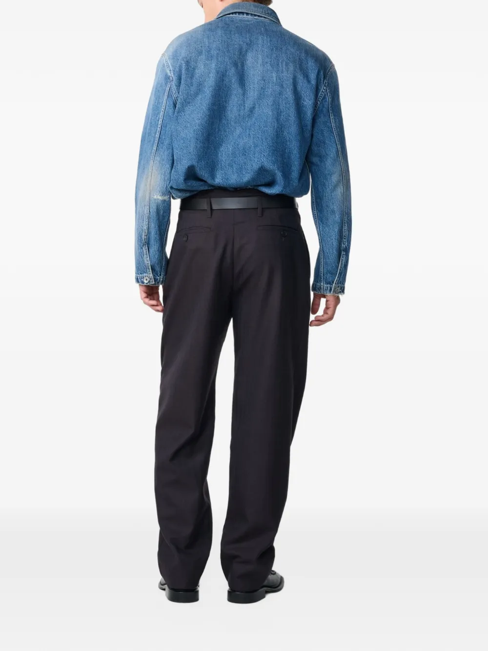 Studio Nicholson York denim shirt Blauw
