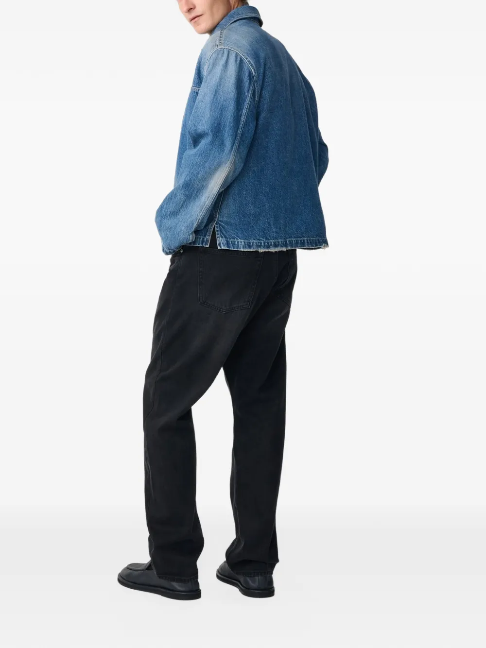 Studio Nicholson pleated wool trousers Zwart