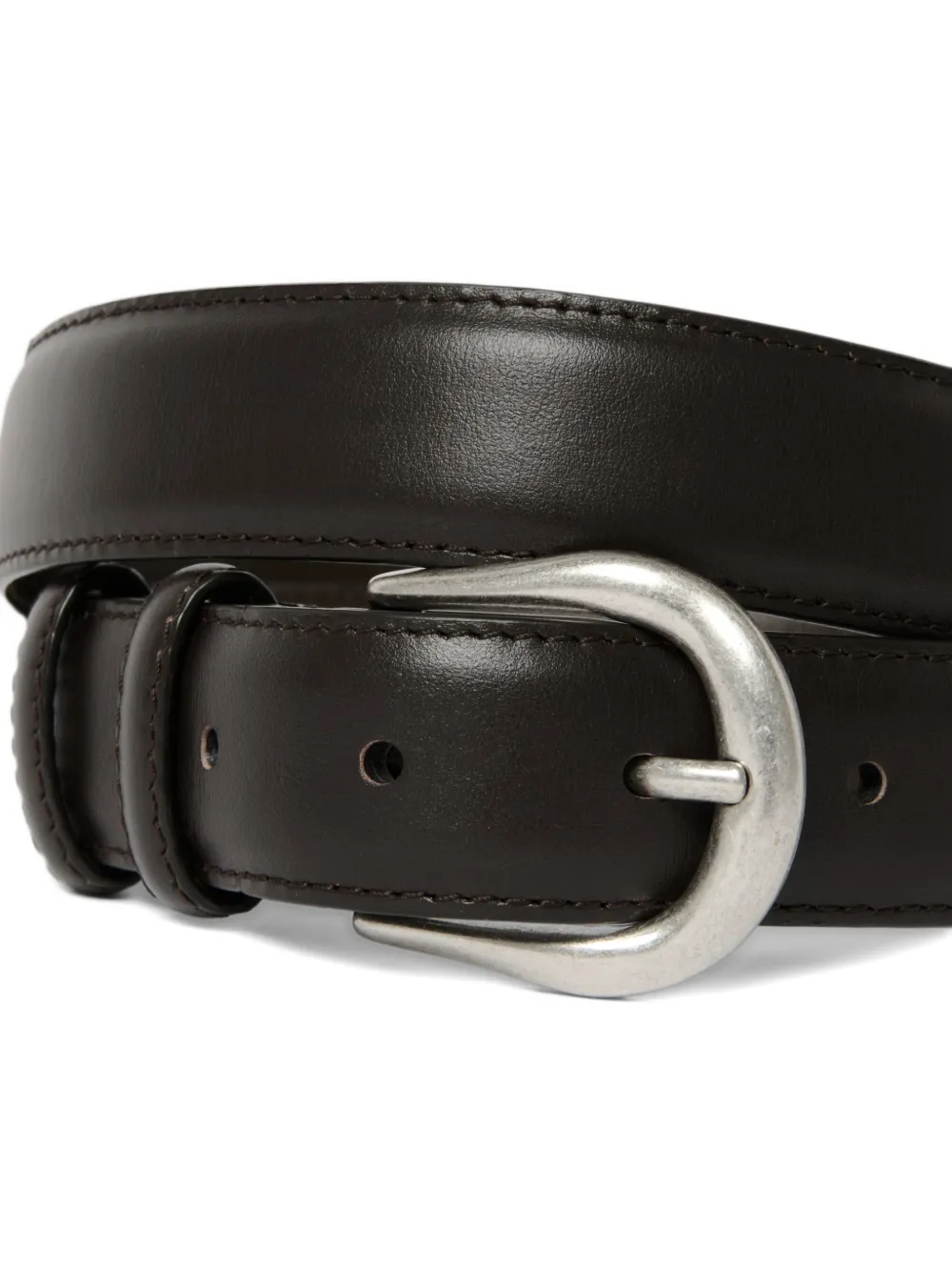 Studio Nicholson Giorgio riem van glad leer Bruin
