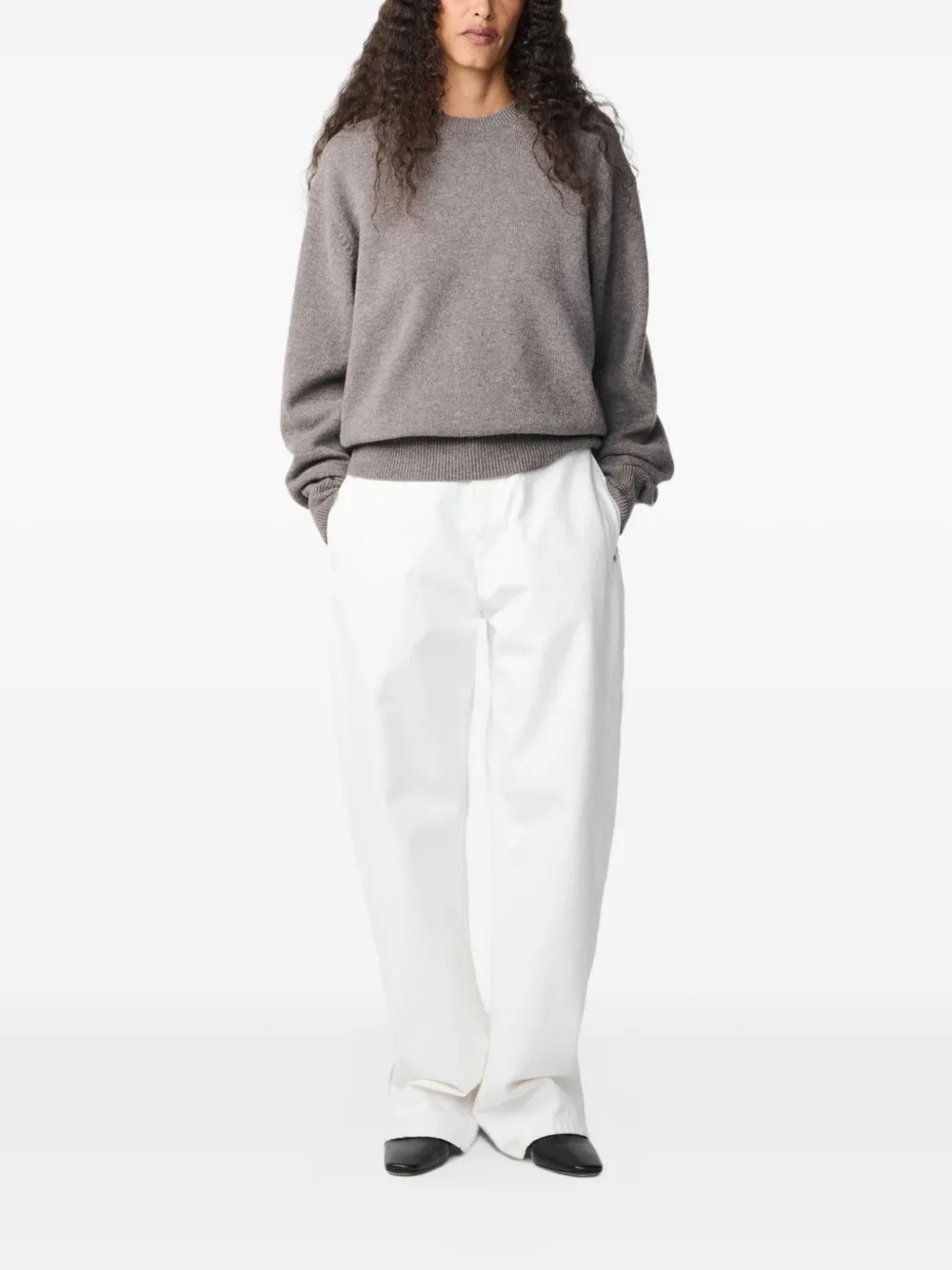 Studio Nicholson Nottingham wool sweater Grijs