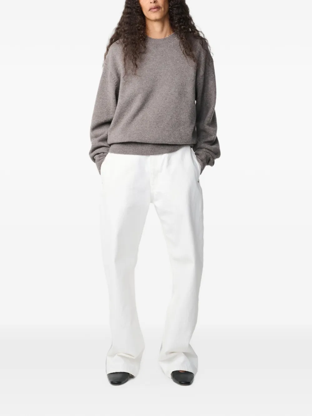 Studio Nicholson Nottingham wool sweater Grijs