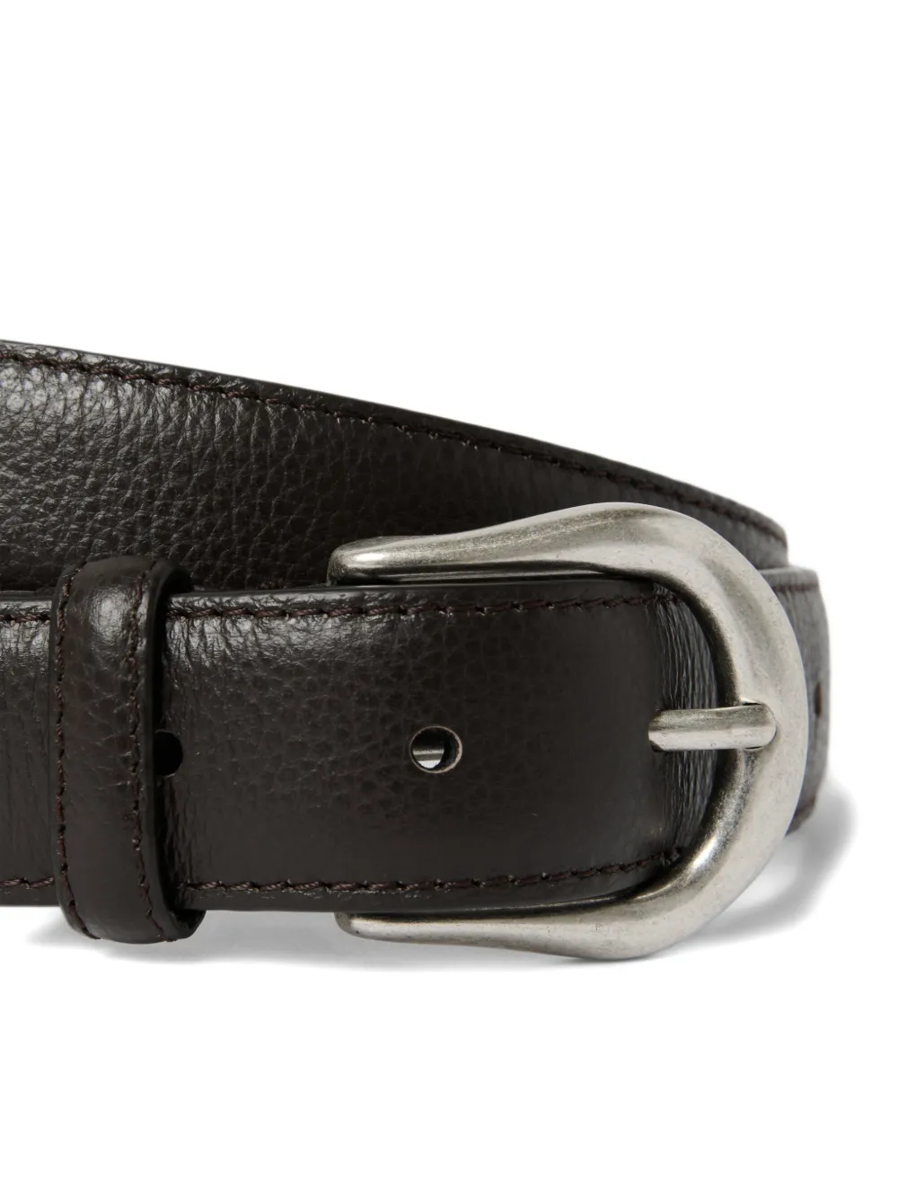 Studio Nicholson Giorgio riem van generfd leer Bruin