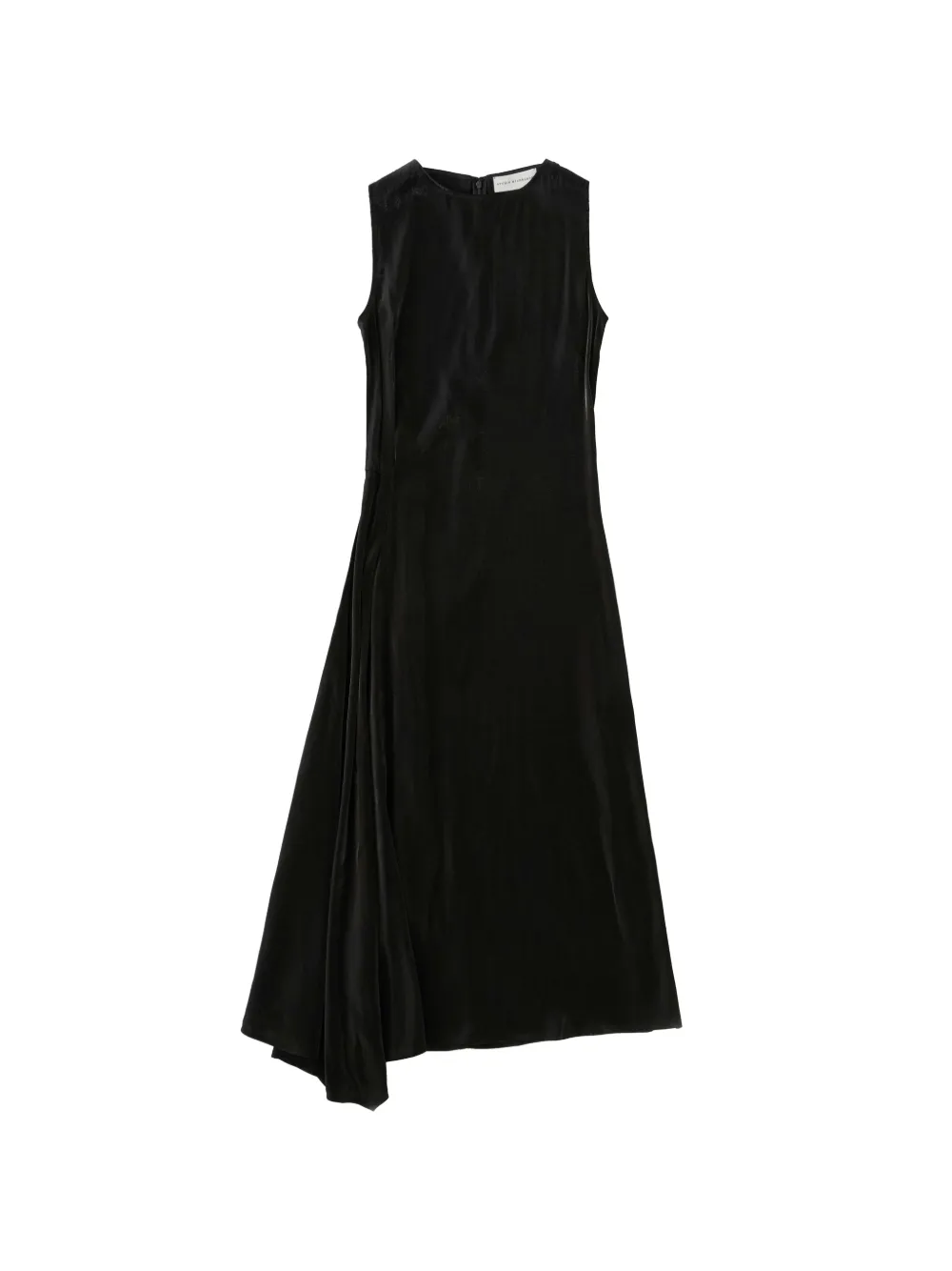 Studio Nicholson Lorne Maxikleid mit asymmetrischem Saum - Schwarz