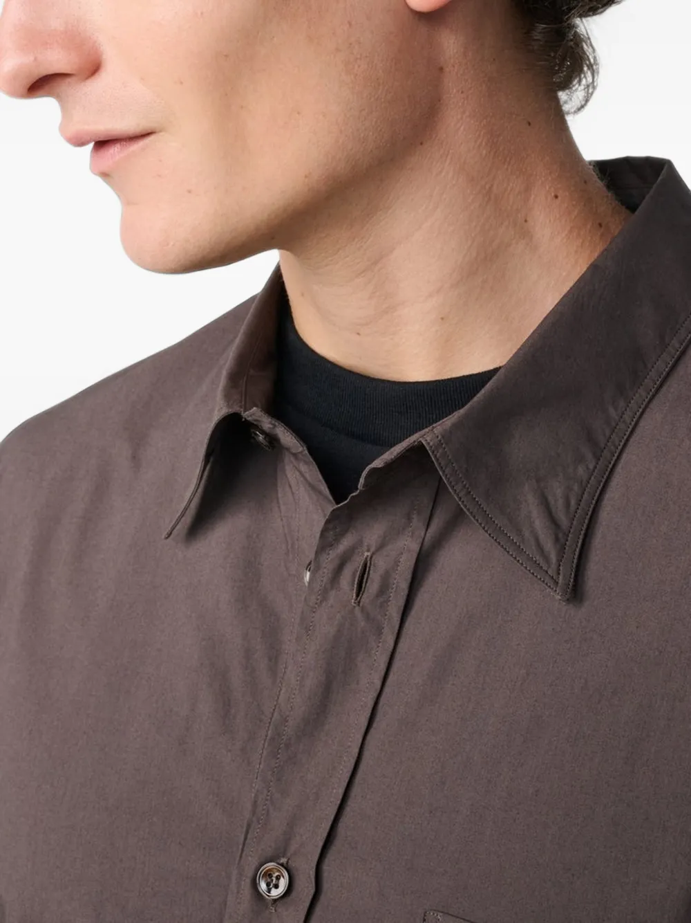 Studio Nicholson Kingston cotton-poplin shirt Bruin