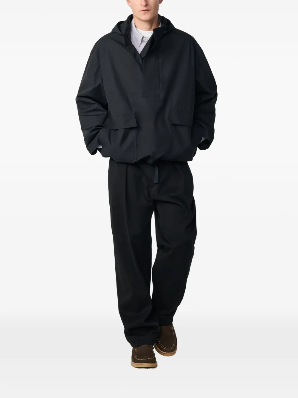 Studio Nicholson Alnwick buttoned jacket Zwart