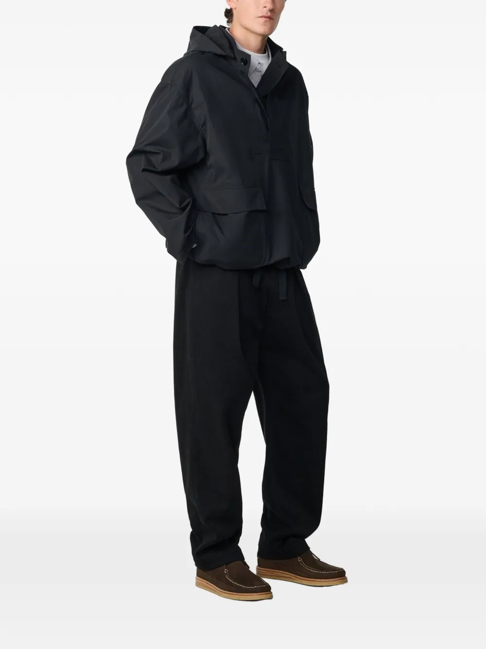 Studio Nicholson Alnwick buttoned jacket Zwart