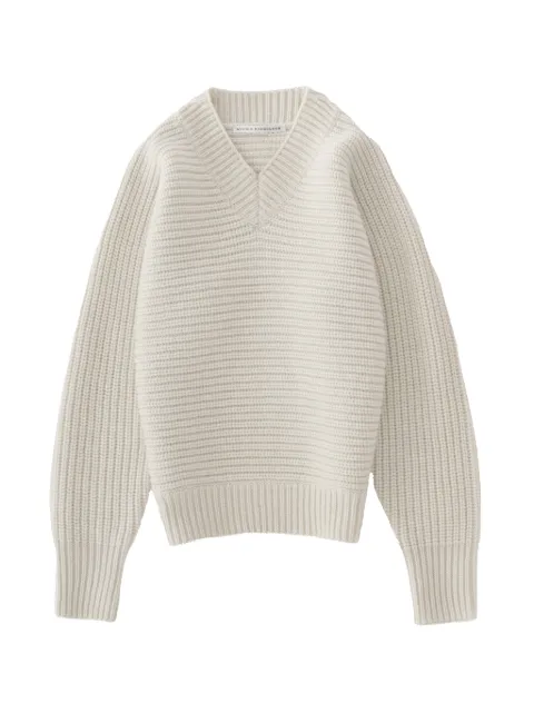 Studio Nicholson Kern ribbed-knit V-neck sweater