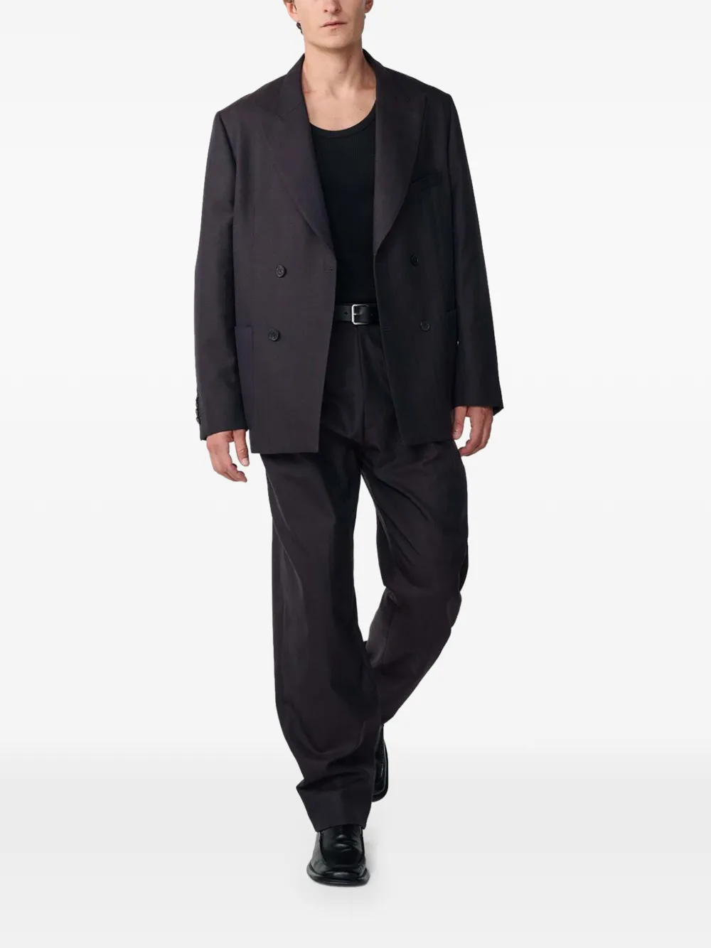 Studio Nicholson Tiverton double-breasted blazer Bruin