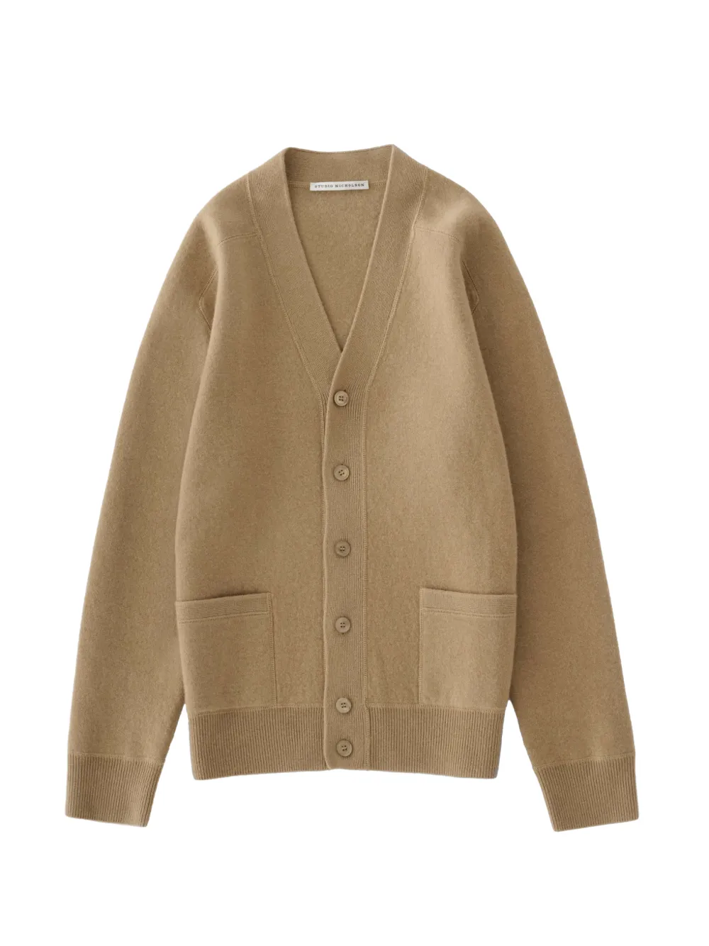 Studio Nicholson Cardigan Alton con scollo a V - Toni neutri